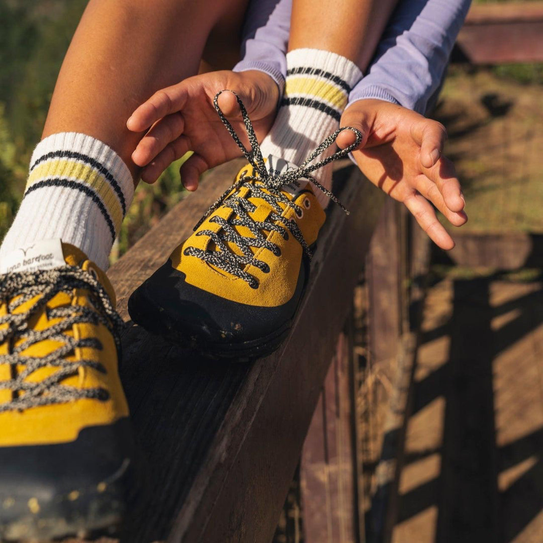 WILD Mustard Tying Shoe Laces