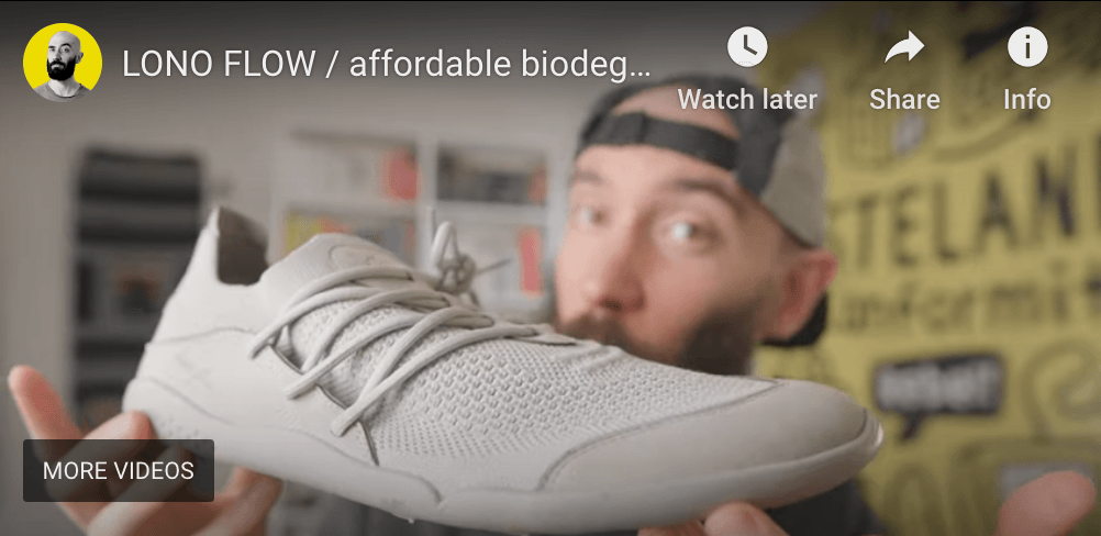 LONO FLOW / affordable biodegradable barefoot multi-purpose trainers by Andrew folts - LONOWEAR