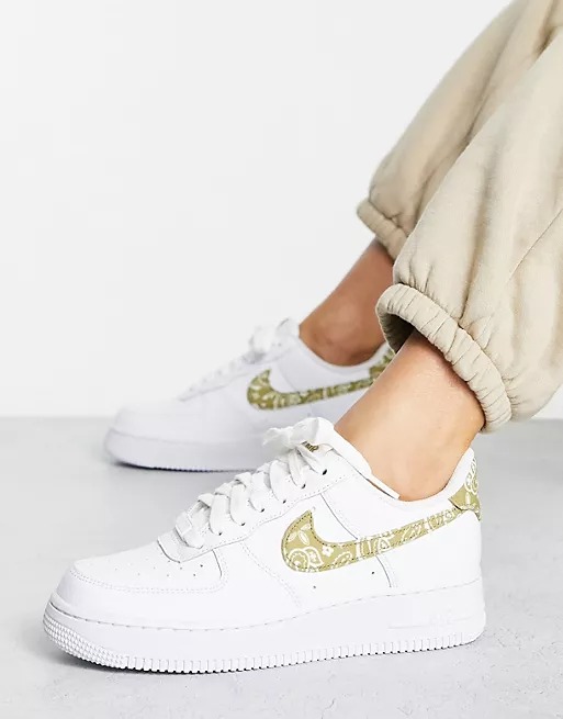 Nike Air Force 1 '07 ESS "Gold Paisley" is Down to $55