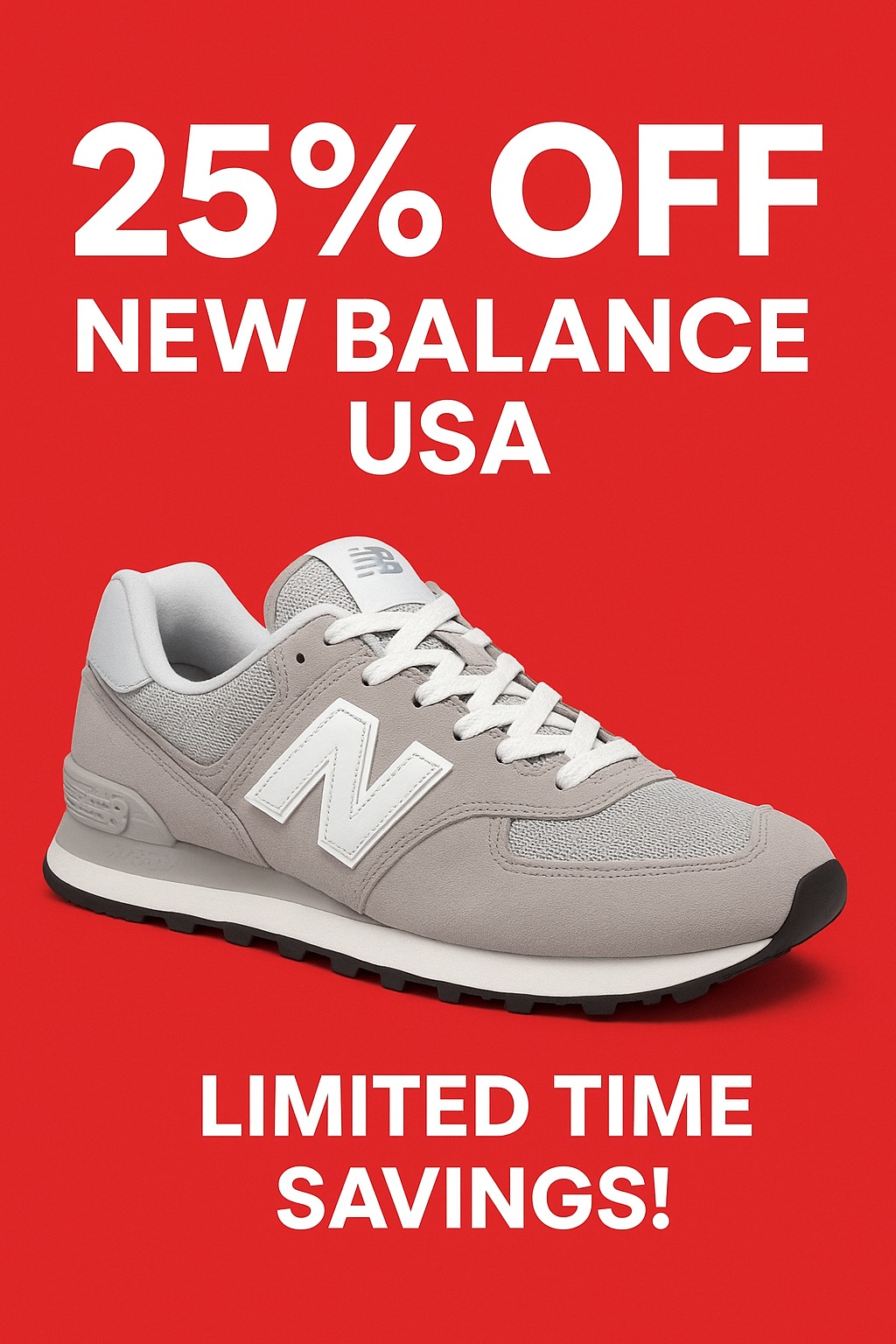 25% off on New Balance USA